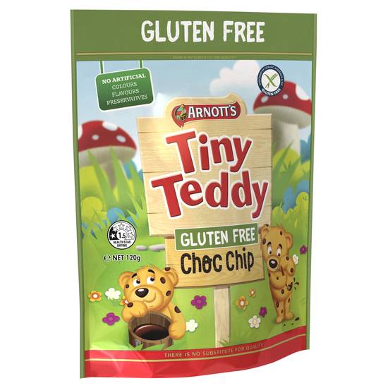 Arnotts Gluten Free Tiny Teddy Choc Chip Biscuits 120g
