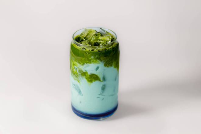 Blue Jasmine Matcha (Iced)