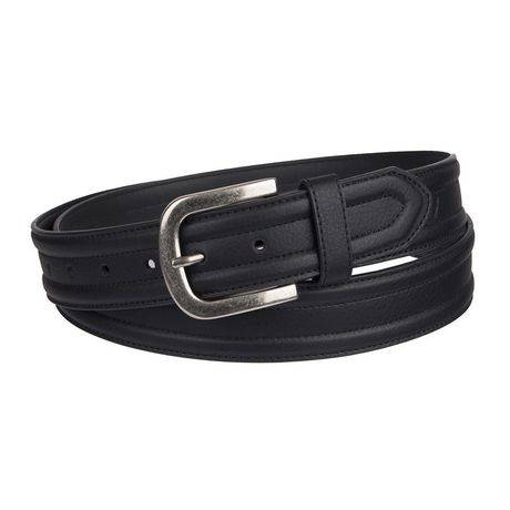 Genuine Dickies Big and Tall 38mm Harness Buckle Black Leather Belt
