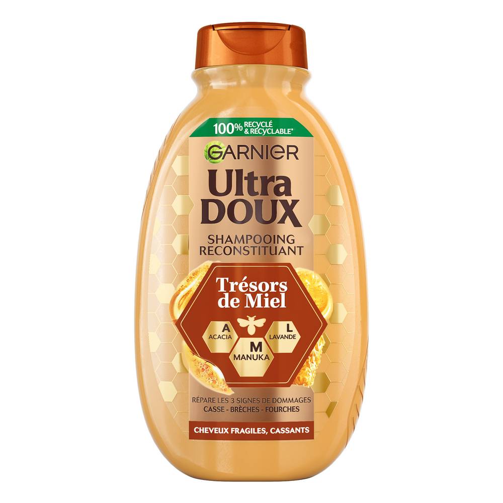 Ultra Doux - Shampoing reconstituant cheveux fragiles trésors de miel (300ml)