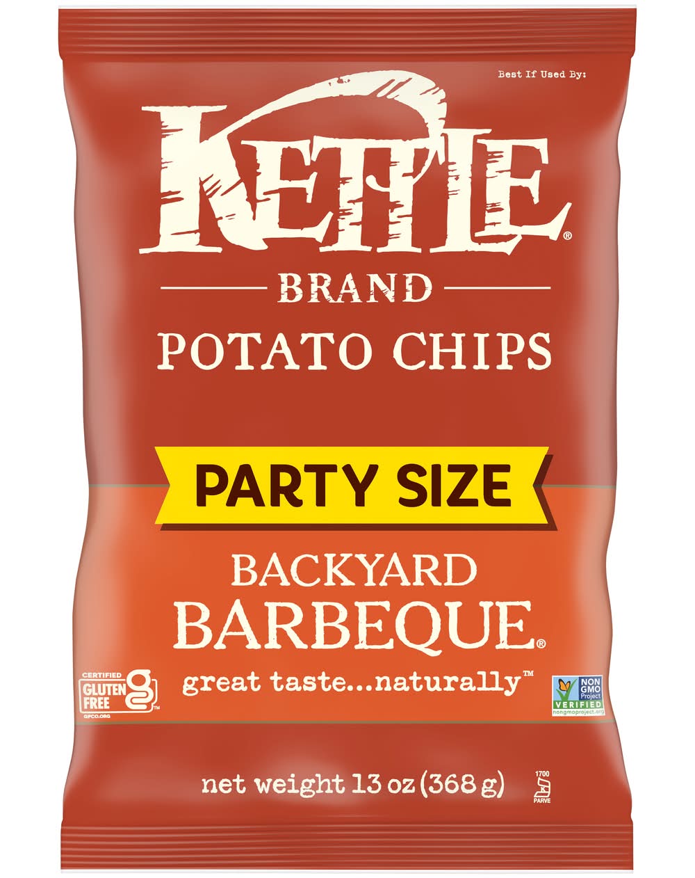 Kettle Brand Potato Chips Party Size Bag, Backyard Barbeque (13 oz)