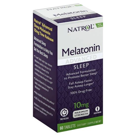 Natrol Melatonin Advanced Sleep 10 mg Supplement (60 tablets)