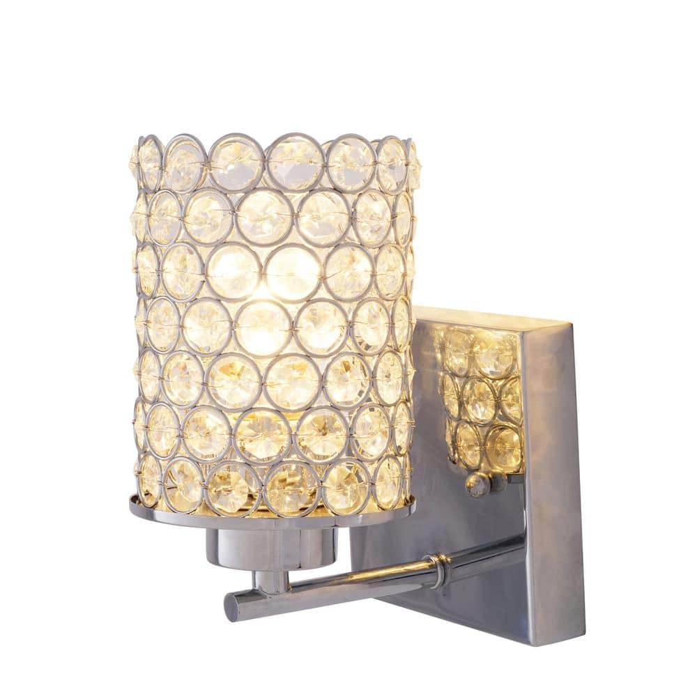 1-Light Chrome Wall Sconce