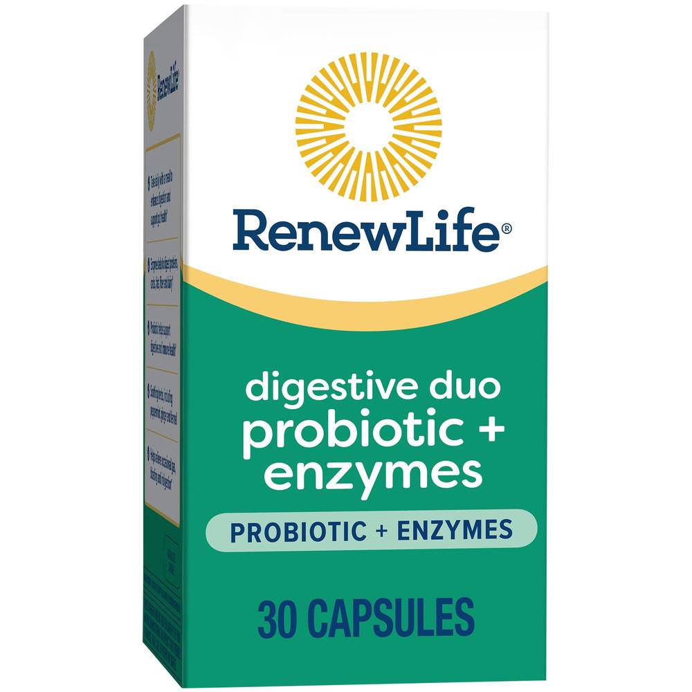 Digestive Duo Probiotic + Enzymes - (30 Vegetarian Capsules)