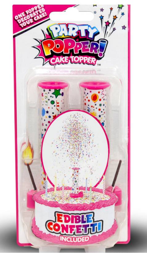 Party Poppers Cake Topper (2 ct)
