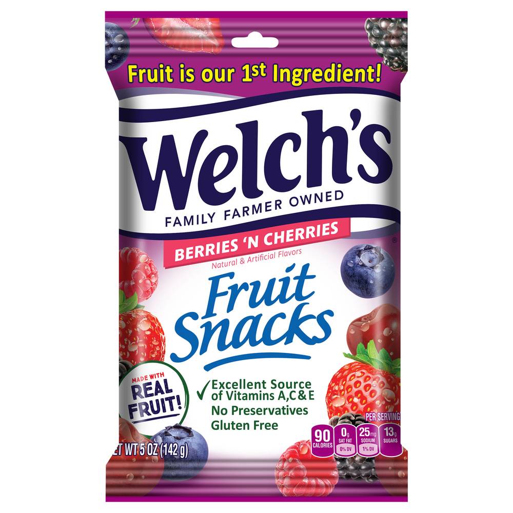 Welch's Fruit Snacks (berries 'n cherries)