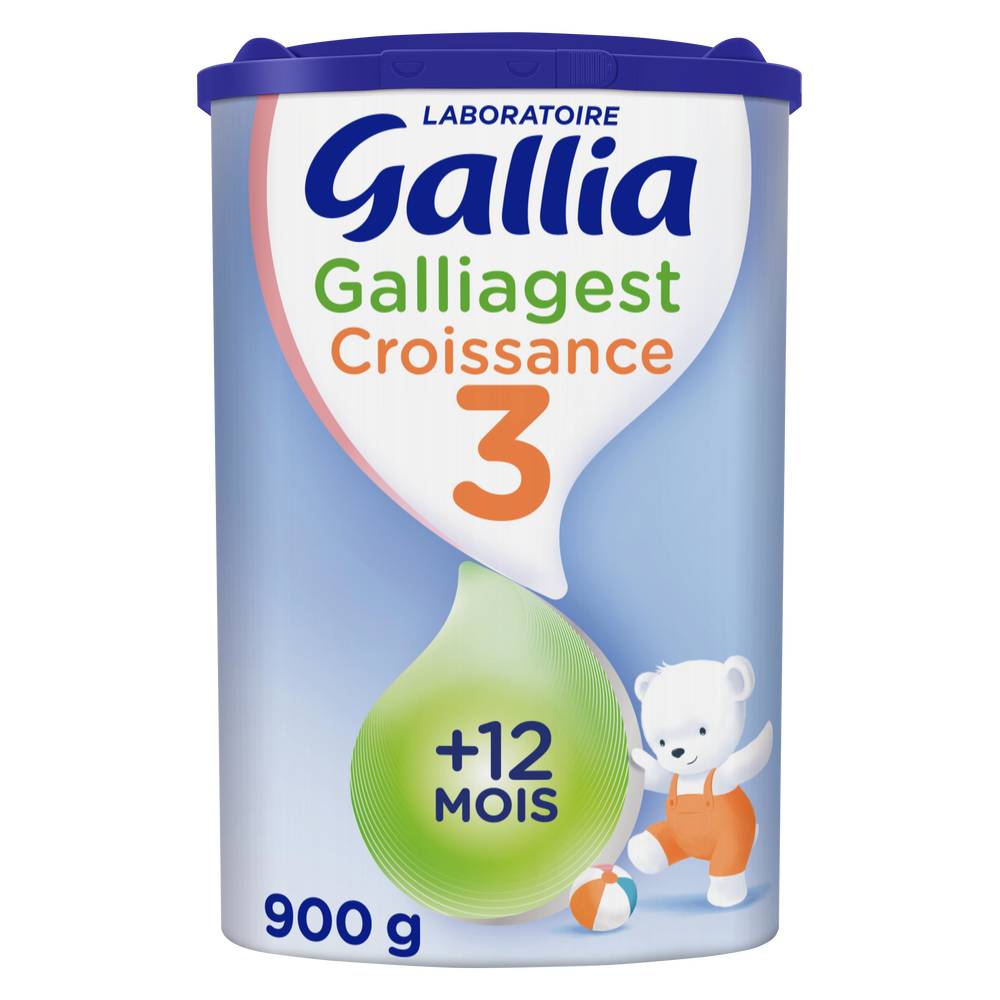 Gallia - Bébé lait de croissance en poudre dès 12 mois (900g)