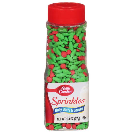 Betty Crocker Holly Berry & Leaves Sprinkles (1.3 oz)