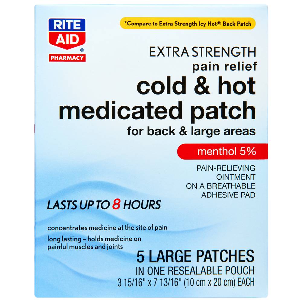 Rite Aid Extra Strength Pain Relief Cold and Hot, L (5 ct)