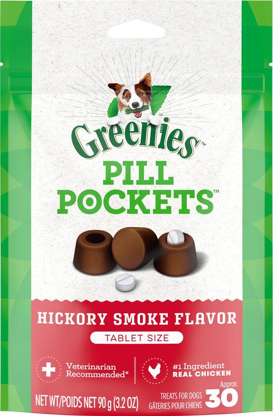 Greenies Pill Pockets Hickory Smoke Flavor Dog Treats (30 ct)