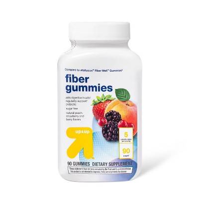 Up&Up Fiber Adult Gummies (90 ct) (peach-strawberry-berry)