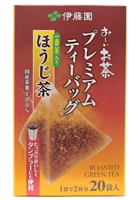 伊藤園 お～いお茶 プレミアムティーバッグ ほうじ茶 (x 20)