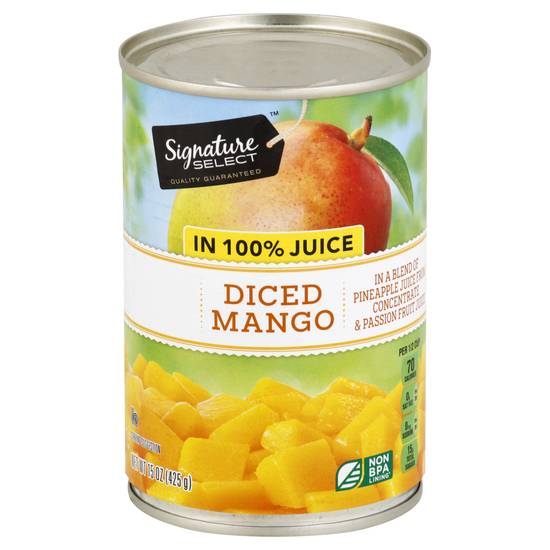 Signature Select Diced Mango in 100% Juice