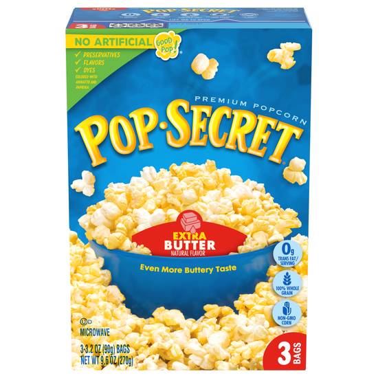Pop Secret Extra Butter Popcorn (3 ct)