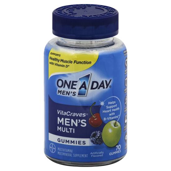 One a Day Men's Vitacraves Multivitamin Gummies (70 ct)