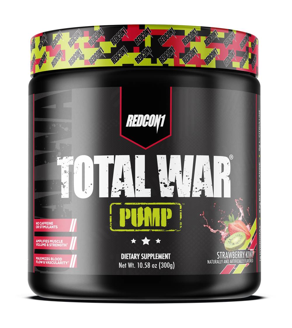 Redcon1 Total War Pump Preworkout, Strawberry Kiwi (10.58 oz)