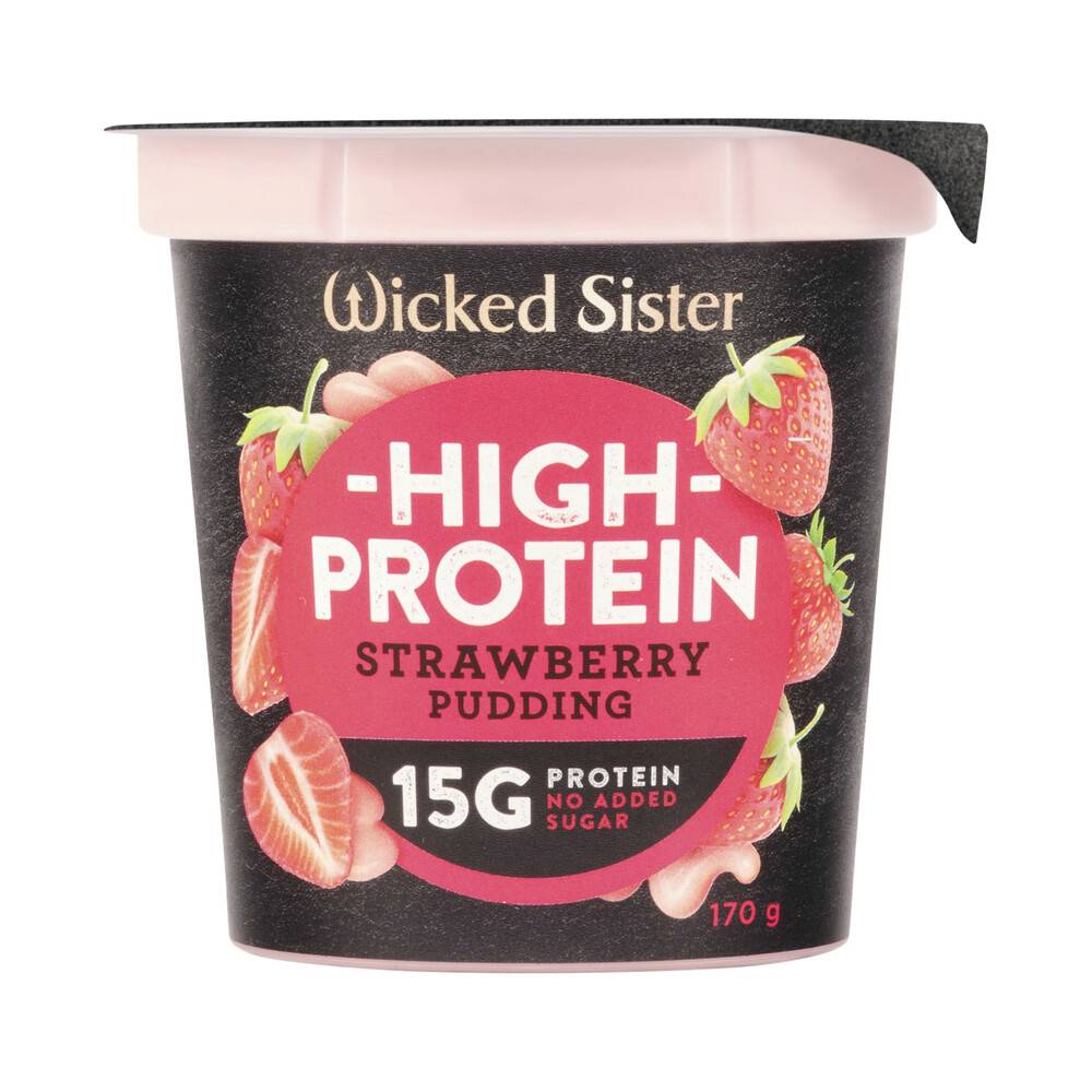 Wicked Sister High Protein Strawberry Pudding 170g
