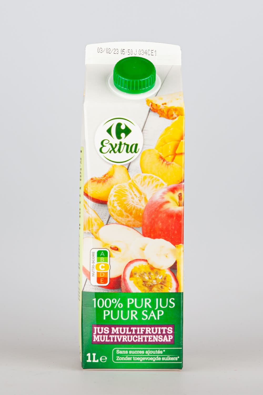 Carrefour Extra - 100% Pur jus sans sucres ajoutés, multifruits (1L)