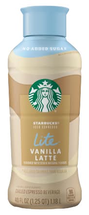 Starbucks Lite Chilled Espresso Beverage, Vanilla Latte (40 fl oz)