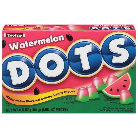 Dots Tootsie Gummy Candy Pieces (watermelon )