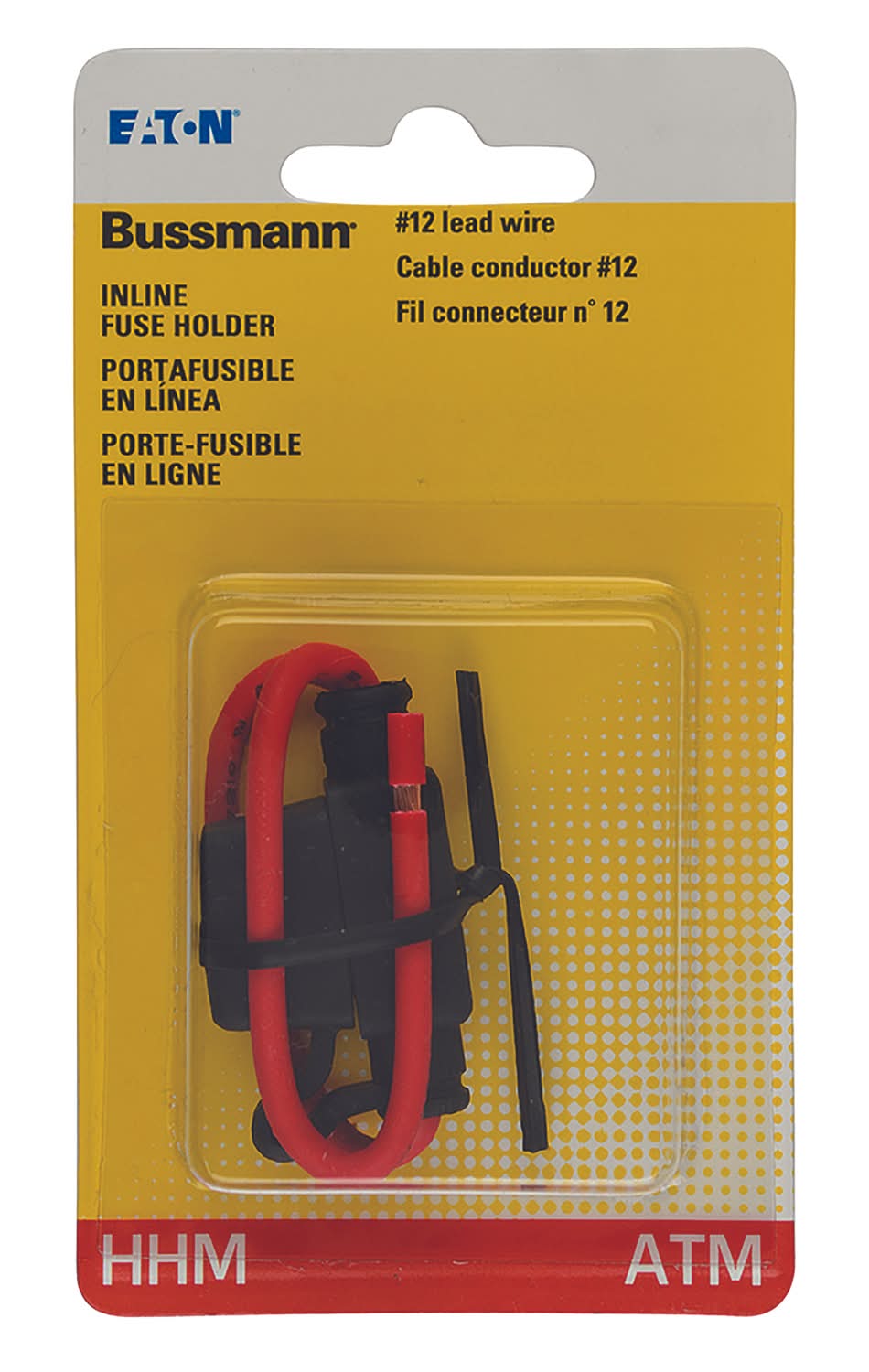 Bussmann 30 Amps Atm Black In-Line Fuse Holder 1 Pk