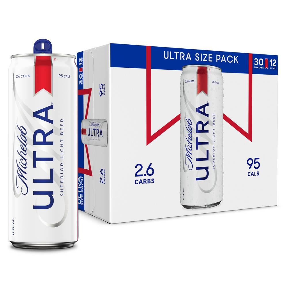 Michelob Ultra Superior Light Beer (30 pack, 12 fl oz)