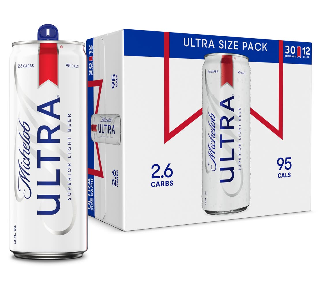 Michelob Ultra Superior Light Beer (30 x 12 fl oz)