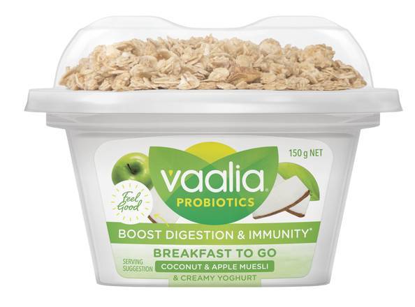 Vaalia Breakfast To Go - Coconut and Apple Muesli with Yoghurt