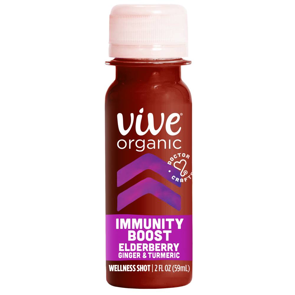 Vive Organic Immunity Boost Elderberry Ginger & Turmeric Shot