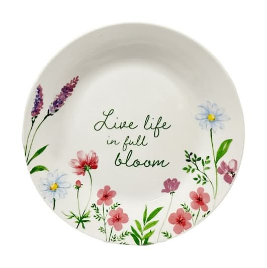 Royal Norfolk Wildflower Stoneware Side Plates, 8 in