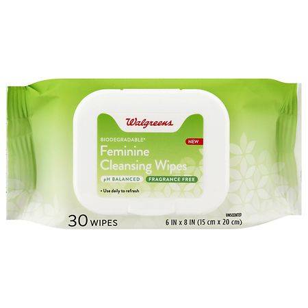 Walgreens Disposable Feminine Wipes (30 ct)