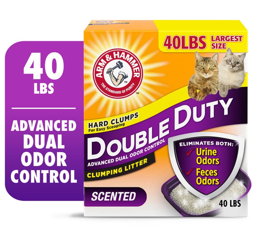 Arm & Hammer Double Duty Hard Clumping Litter (40 lbs)