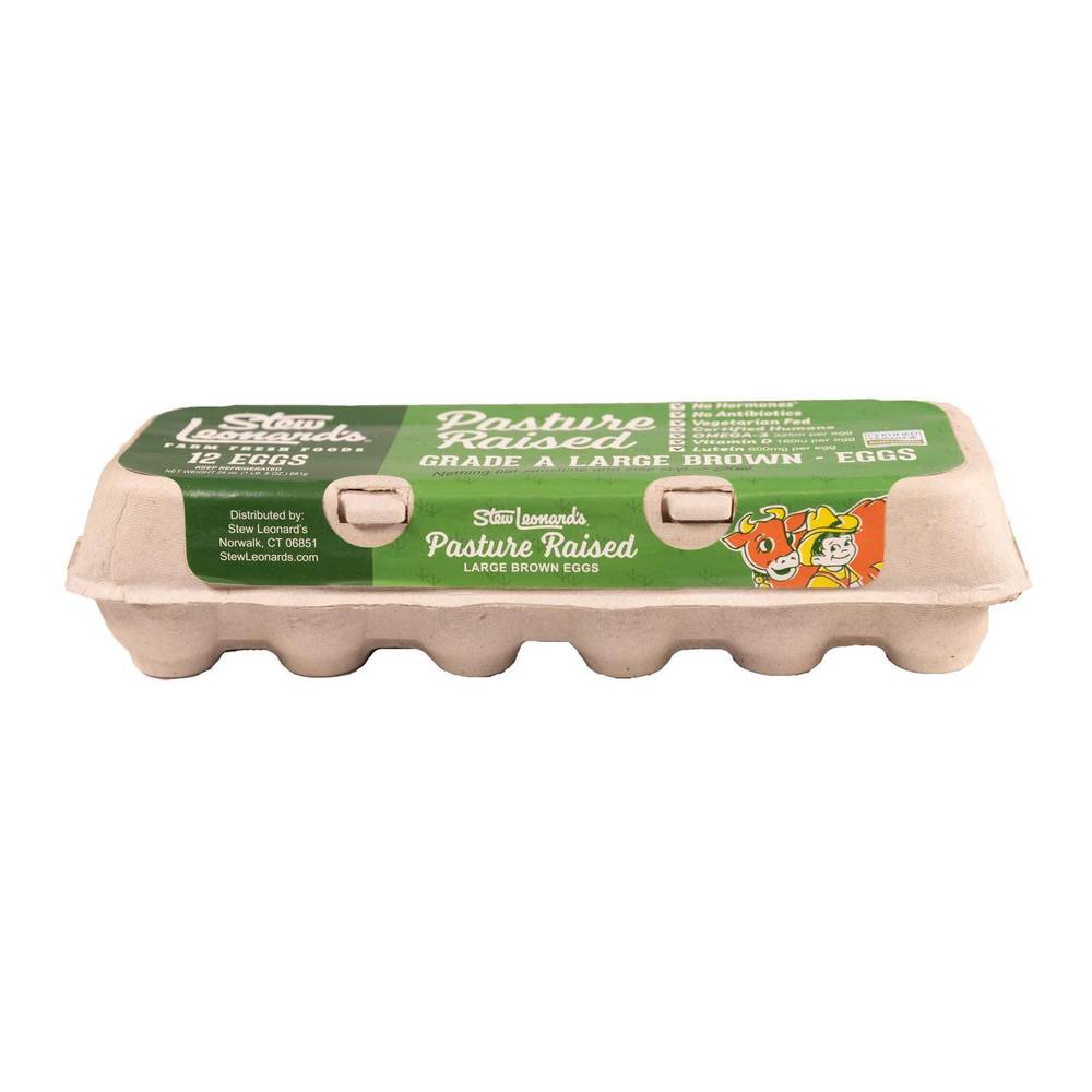 Stew Leonard's Pasture Raised Brown Eggs, Large (12 ct)