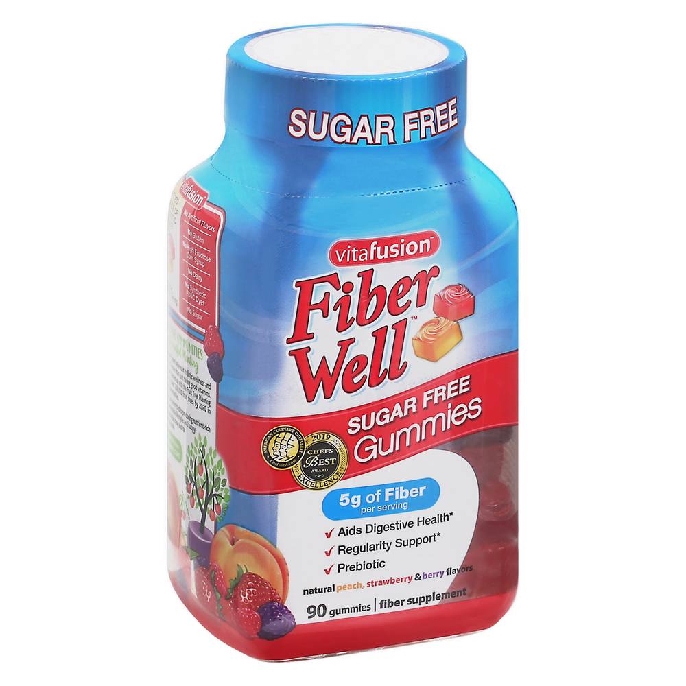 Vitafusion Fiber Well Sugar Free Gummies (90 ct )