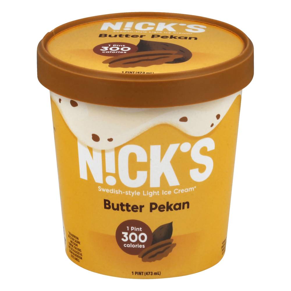 Nick's Butter Pekan Swedish-Style Light Ice Cream (1 pint)