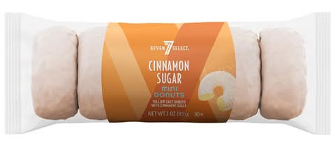 7-Select Mini Donuts, Cinnamon Sugar (3 oz, 6 ct)