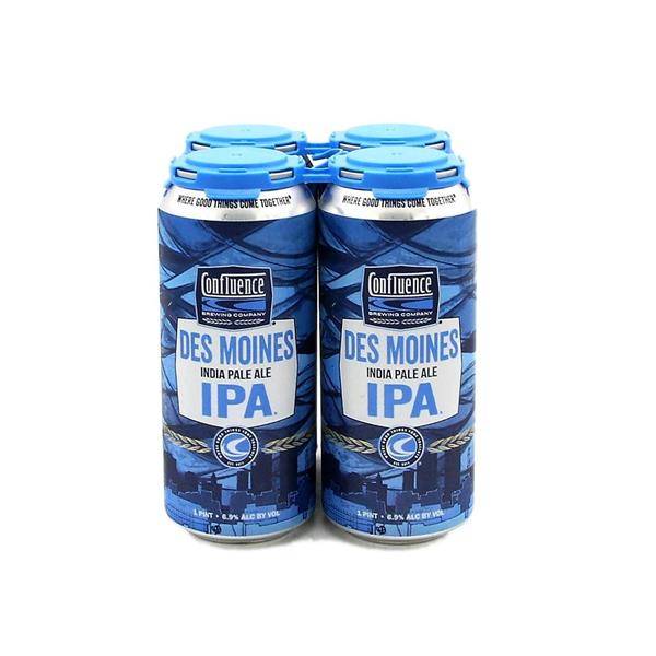 Confluence Brewing Des Moines Ipa (4x 16oz cans)