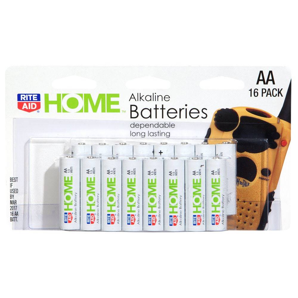 Rite Aid Home Long Lasting Alkaline Batteries