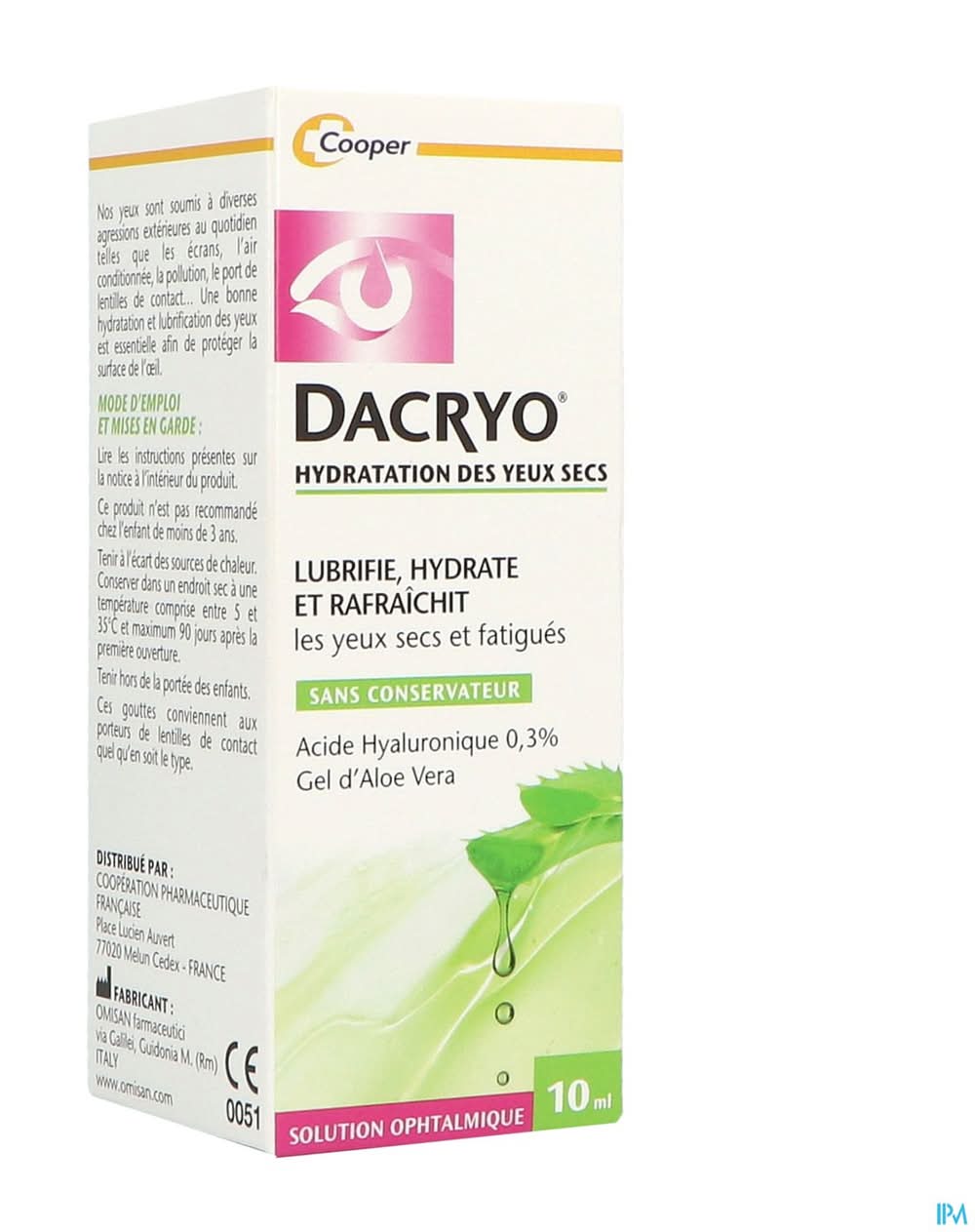 Dacryo - Gouttes hydratantes pour les yeux secs (10ml)