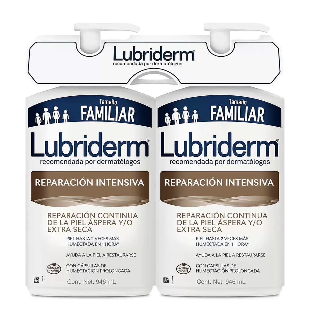 Lubriderm · Crema corporal de reparación intensiva, Familiar (2 x 946 ml)