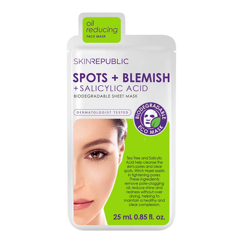 Skin Republic Spot and Blemish Oil Reducing Face Mask (0.85 fl oz)