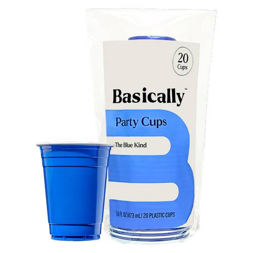 Basically Blue Party Cups (20x 1oz counts)