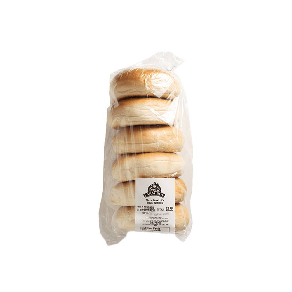 Plain New York-Style Bagel (6 per package)