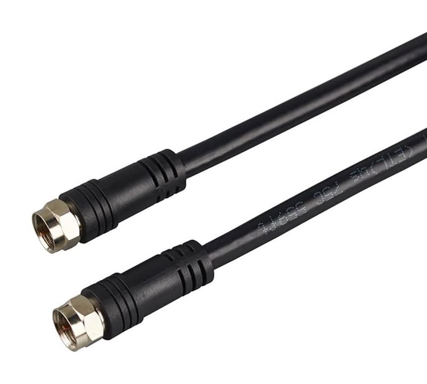Commercial Electric 6 Ft. Black 18-Gauge Rg6 Coaxial Cable