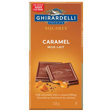 Ghirardelli Caramel Milk Chocolate Squares (138 g)