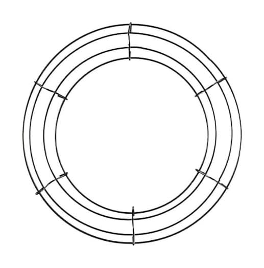 Ashland Wire Wreath Frame, 12", Dark Green