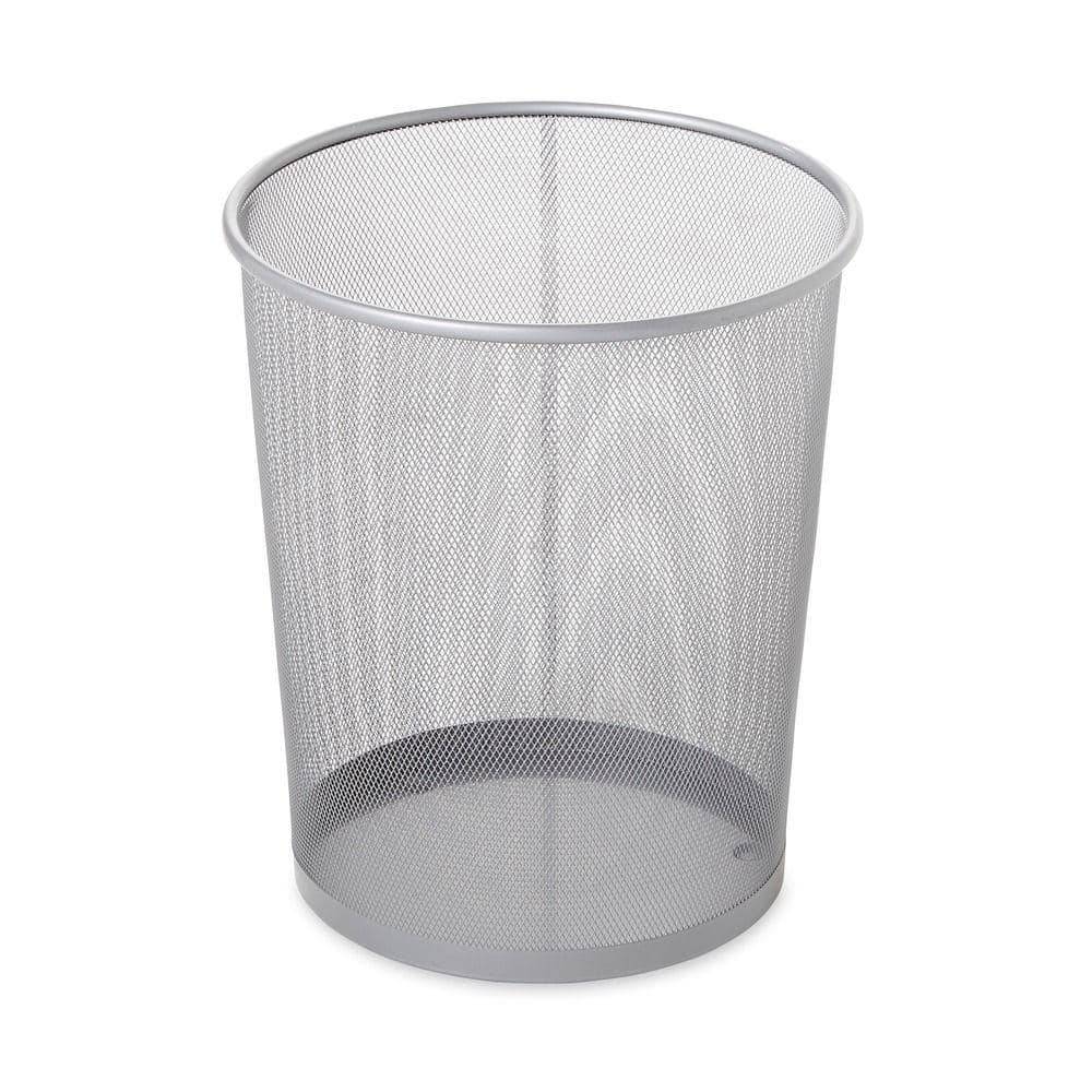 Rubbermaid Commercial Products 5 Gal. Round Mesh Trash Can In Silver