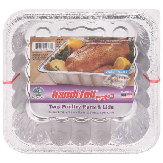 Handi-Foil Poultry Pans & Lids (2 ct)