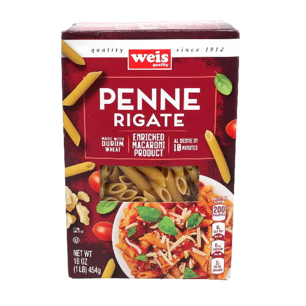 Weis Quality Enriched Macroni Penne Rigate (16 oz)