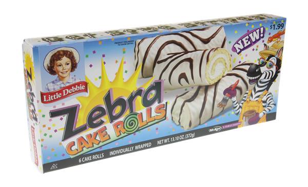 Little Debbie - Zebra Cake Rolls - 6 Ct (1 Unit per Case)